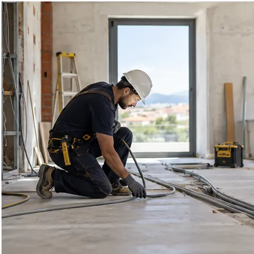 Trabalho elétrico numa remodelação